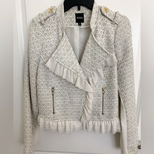 Cute white jacket size large
